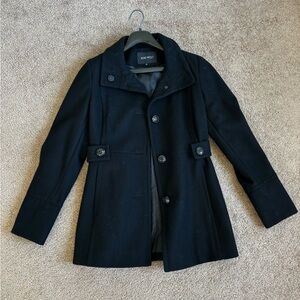 Nine West black peacoat